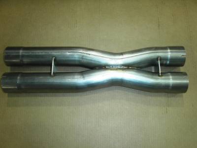 Chevrolet Corvette Stainless Works Stainless Steel X-Style Exhaust Crossover Pipe - ZR1X