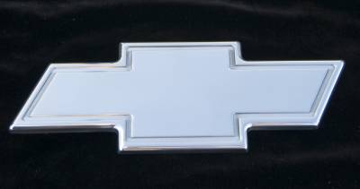 Chevrolet Avalanche T-Rex Billet Bowtie - Rear with Border - Polished - 19055