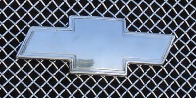 Chevrolet Silverado T-Rex Billet Bowtie with Border - Polished - 19076