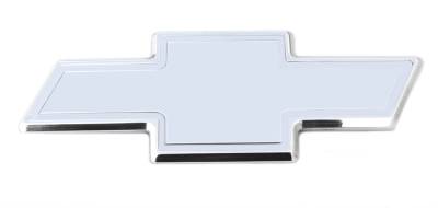 Chevrolet Silverado T-Rex Billet Bowtie - Rear with Border - Polished - 19113