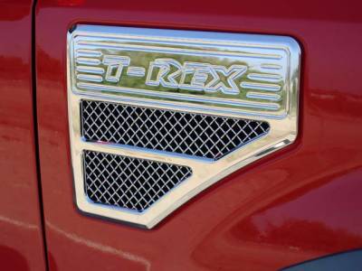 Ford Superduty T-Rex Side Vent - Billet Chrome Plated - 54564