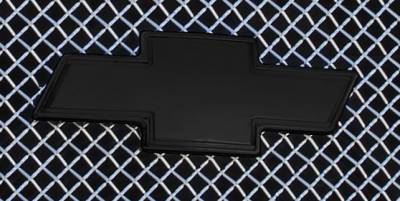 Chevrolet Silverado T-Rex Billet Bowtie with Border - Black - 19100B