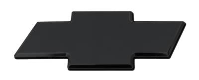 Chevrolet Silverado T-Rex Billet Bowtie - Rear - Plain - Black - 19112B