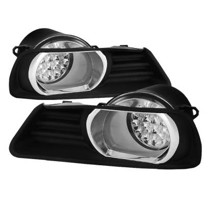 Toyota Camry Spyder LED Fog Lights - Clear - FL-LED-TCAM07-C