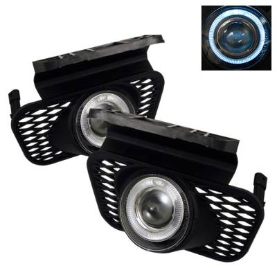 Chevrolet Avalanche Spyder Halo Projector Fog Lights - Clear - FL-P-CSIL03-HL