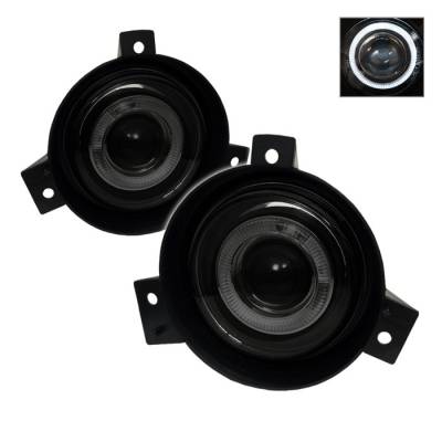 Ford Ranger Spyder Halo Projector Fog Lights - Smoke - FL-P-FR01-HL-SM