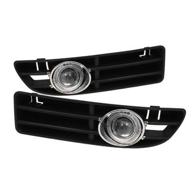 Volkswagen Jetta Spyder Projector Halo Fog Lights - Clear - FL-P-VJ99-HL