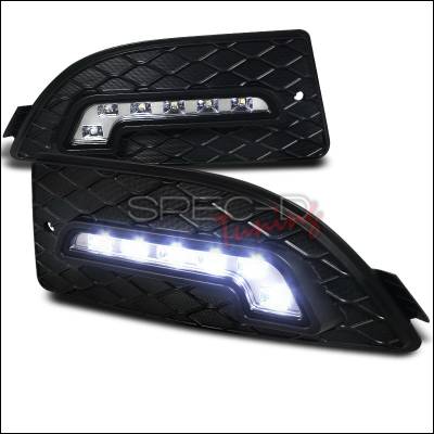 Acura RSX Spec-D LED Daytime Running Light Fog Light Cover - LDR-RSX06-RS