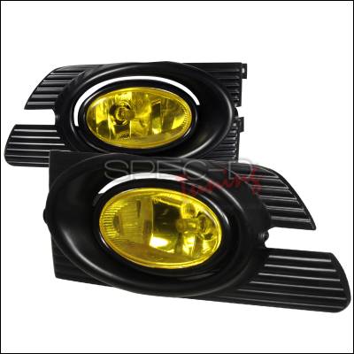 Honda Accord 4DR Spec-D OEM Style Fog Lights - Yellow - LF-ACD014AMOEM-RS