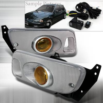 Honda Civic Spec-D OEM - Yellow Fog Lights - Yellow - LF-CV923AMOEM