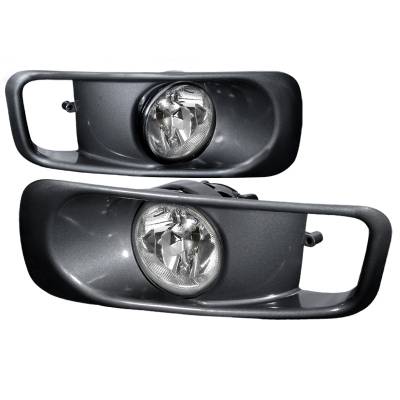 Honda Civic Spec-D OEM Fog Lights with Gray Cover - Clear Lens - LF-CV99OEM-WJ