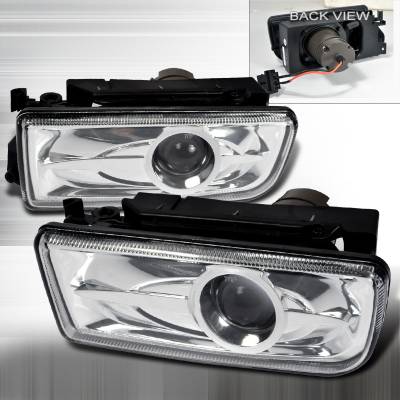 BMW 3 Series Spec-D Projector Fog Lights - Clear - LFP-E3692