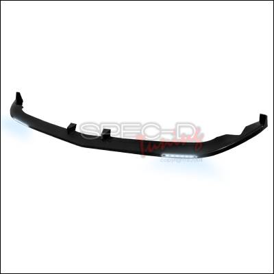 Ford Mustang Spec-D Front Lip with LED - Polyurethane - LPF-MST10LED-PU