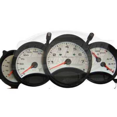 US Speedo Stainless Steel Gauge Face - 5PC - Displays 175 MPH - 9110201