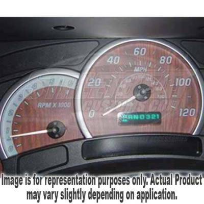 US Speedo Wood Grain Exotic Color Gauge Face - Displays 120 MPH - Gas - No Transmission Temperature - CK1200431