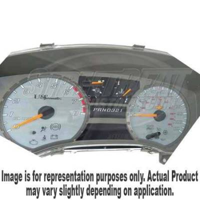 US Speedo Silver Exotic Color Gauge Face - Displays 120 MPH - Gas - No Transmission Temperature - CK1200432