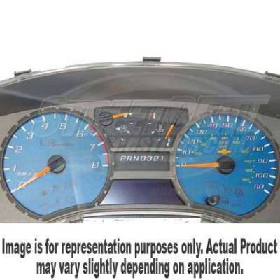 US Speedo Blue Exotic Color Gauge Face - Displays 120 MPH - Gas - No Transmission Temperature - CK1200434