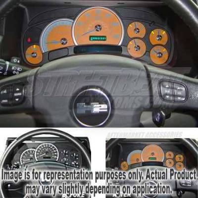 US Speedo Orange Exotic Color Gauge Face - Displays 120 MPH - Gas - No Transmission Temperature - CK1200436