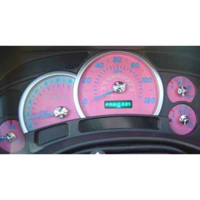 US Speedo Pink Exotic Color Gauge Face - Displays 120 MPH - Gas - Transmission Temperature - CK1200448