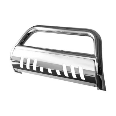 Chevrolet Silverado Spyder 3 Inch Bull Bar T-304 Stainless SteelPolished - BBR-CS-A02G0407