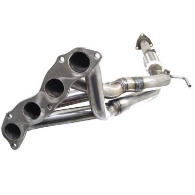 Honda Civic Spyder Exhaust Header - Chrome - TS-HE-HC06-SI-C