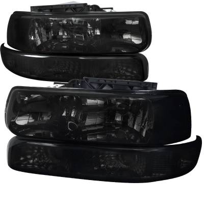 Chevrolet Silverado Spec-D Headlights & Bumper Lights - 2LBLH-SIV99G-RS