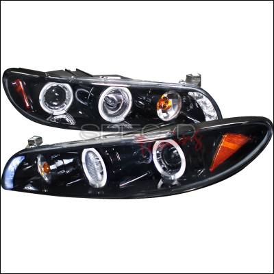 Pontiac Grand Prix Spec-D Projector Headlights - Gloss Black Smoke Lens 1PC - 2LCLHP-GPX97G-TM