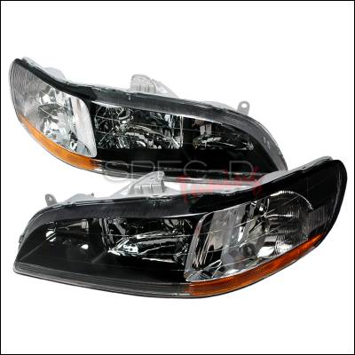 Honda Accord Spec-D Crystal Housing Headlights - Black - 2LH-ACD98JM-KS