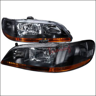 Honda Accord Spec-D Crystal Housing Headlights - Black - 2LH-ACD98JM-RS