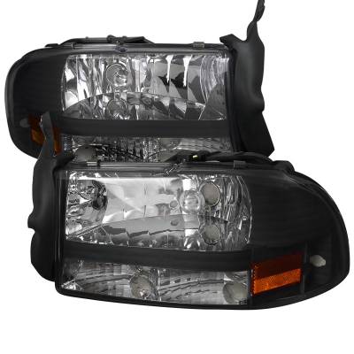 Dodge Dakota Spec-D Black Headlight - 2LH-DAK97JM-ABM