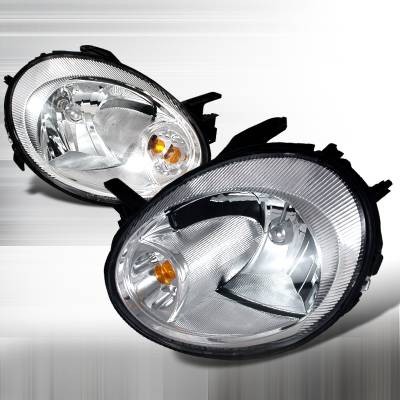 Dodge Neon Spec-D Crystal Housing Headlights - Chrome - 2LH-NEO03-KS