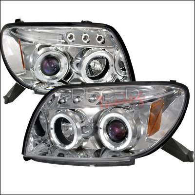Toyota 4Runner Spec-D Halo LED Projector Headlights - Chrome - 2LHP-4RUN03B-TM