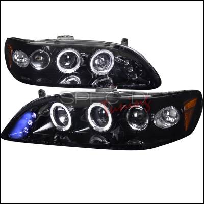 Honda Accord Spec-D Black Housing Projector Headlights - Smoked Lens Gloss - 2LHP-ACD98G-TM