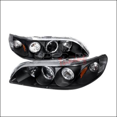 Honda Accord Spec-D Halo Projector Headlights - Black - 2LHP-ACD98JM-KS