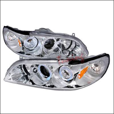 Honda Accord Spec-D Halo Projector Headlights - Chrome - 2LHP-ACD98-KS