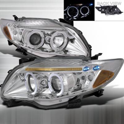 Toyota Corolla Spec-D Halo Projector Headlight - 2LHP-COR09-TM