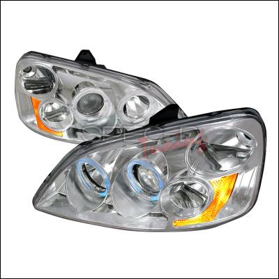 Honda Civic Spec-D Halo Projector Headlights - Chrome - 2LHP-CV01-KS