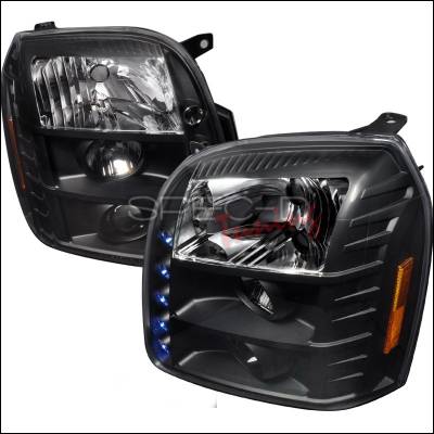 GMC Denali Spec-D Halo LED Projector - Black - 2LHP-DEN07JM-TM