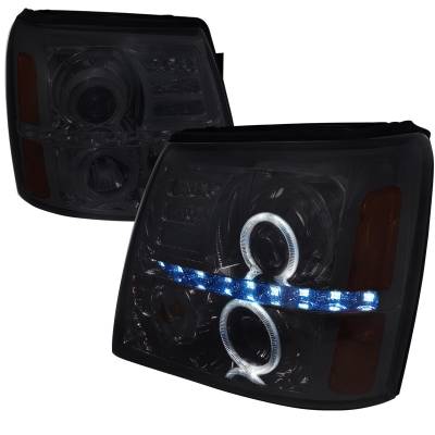 Cadillac Escalade Spec-D Projector Headlights - 2LHP-ECLD02G-RS