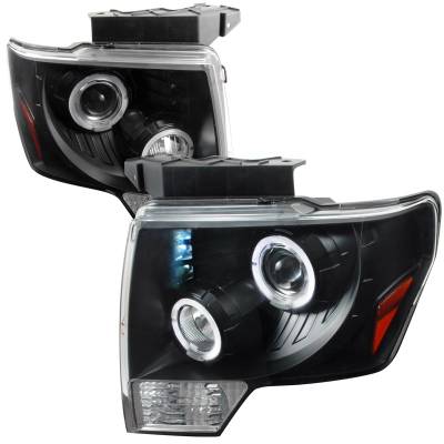 Ford F150 Spec-D Dual Halo LED Pro Headlight - 2LHP-F15009JM-TM