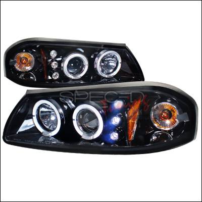 Chevrolet Impala Spec-D Halo Projector Headlight Gloss - Black Housing - Smoke Lens - 2LHP-IPA00G-TM