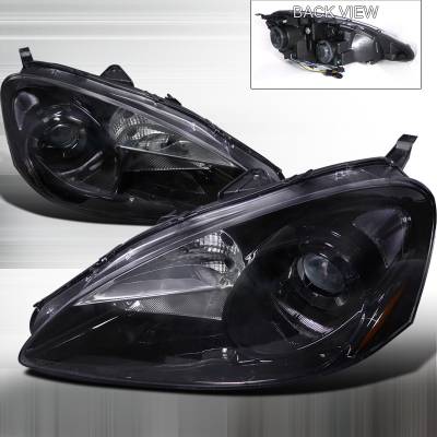 Acura RSX Spec-D Halo Projector Headlights - Black - 2LHP-RSX05JM-DP