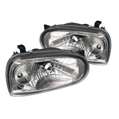 Volkswagen Golf Spyder Crystal Headlights - Chrome - 333-VG93-C