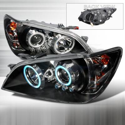 Lexus IS Spec-D CCFL Halo Projector Headlights - Black - 3LHP-IS30001JM-KS