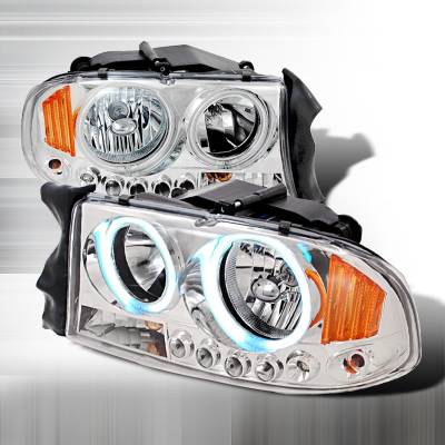 Dodge Durango Spec-D Crystal Housing Headlights - Chrome - 4LH-DAK97H-KS