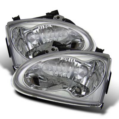 Honda Del Sol Spyder Crystal Headlights - Chrome - HD-YD-HD93-C