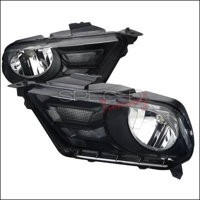 Ford Mustang Spec-D Euro Headlights - Smoke Lens - LH-MST10SM-RS