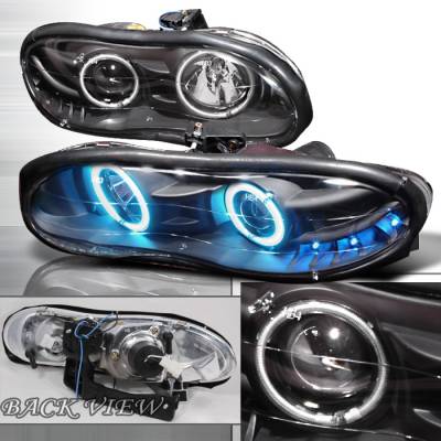 Chevrolet Camaro Spec-D  Projector Headlights - Black - LHP-CMR98HJM-KS