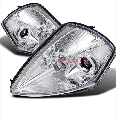 Mitsubishi Eclipse Spec-D Halo Projector Headlights - Chrome Housing - LHP-ELP00-ABM