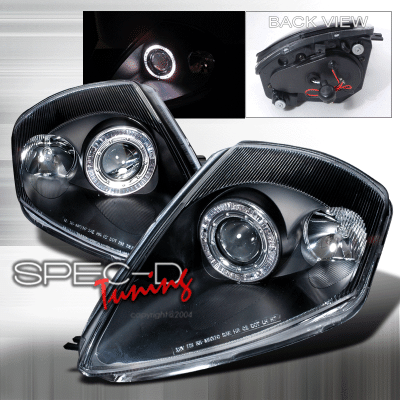 Mitsubishi Eclipse Spec-D Halo Projector Headlights - Black - LHP-ELP00JM-KS